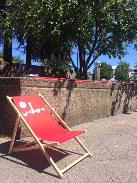 Neue Liegestühle, Tag des Guten Lebens, Köln, Juli 2018, Foto: Nadine Müseler