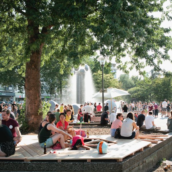 Brunneneröffnung, Ebertplatz Köln, Juli 2018, Foto: Astrid Piethan