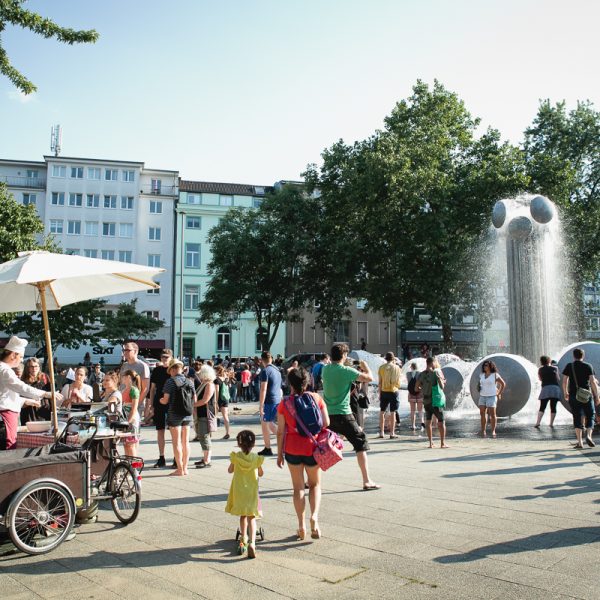 Brunneneröffnung, Ebertplatz, Juli 2018, Foto: Astrid Piethan