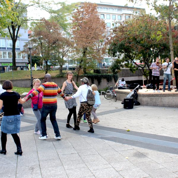 Bewegung am Ebertplatz, Oktober 2018, Foto: Helle Habenicht