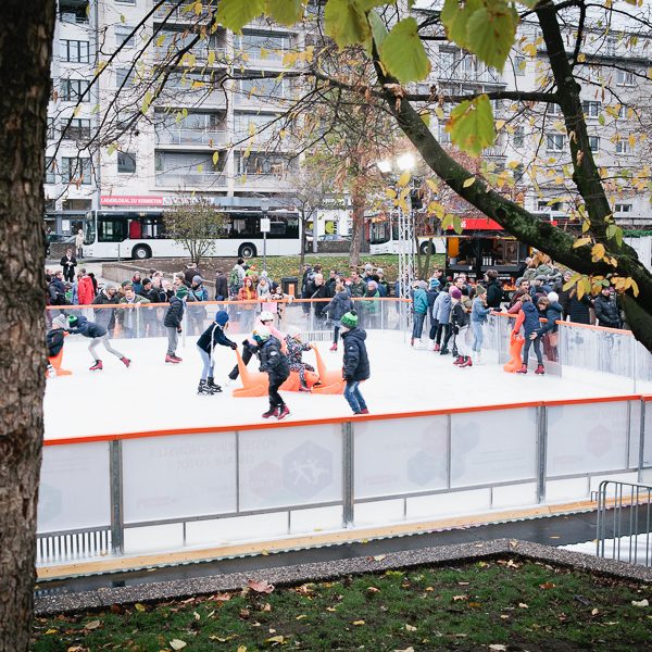 Eisbahneröffnung Ebertplatz, November 2018, Foto: Astrid Piethan