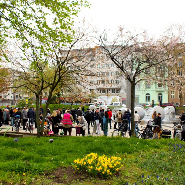 Brunneneröffnung Ebertplatz, April 2019, Foto: Helle Habenicht