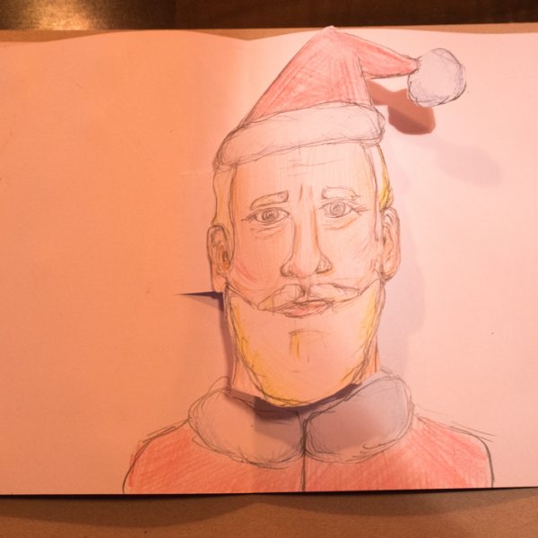 Wir zeichnen den Weihnachtsmann - Foto: Michael Nowottny